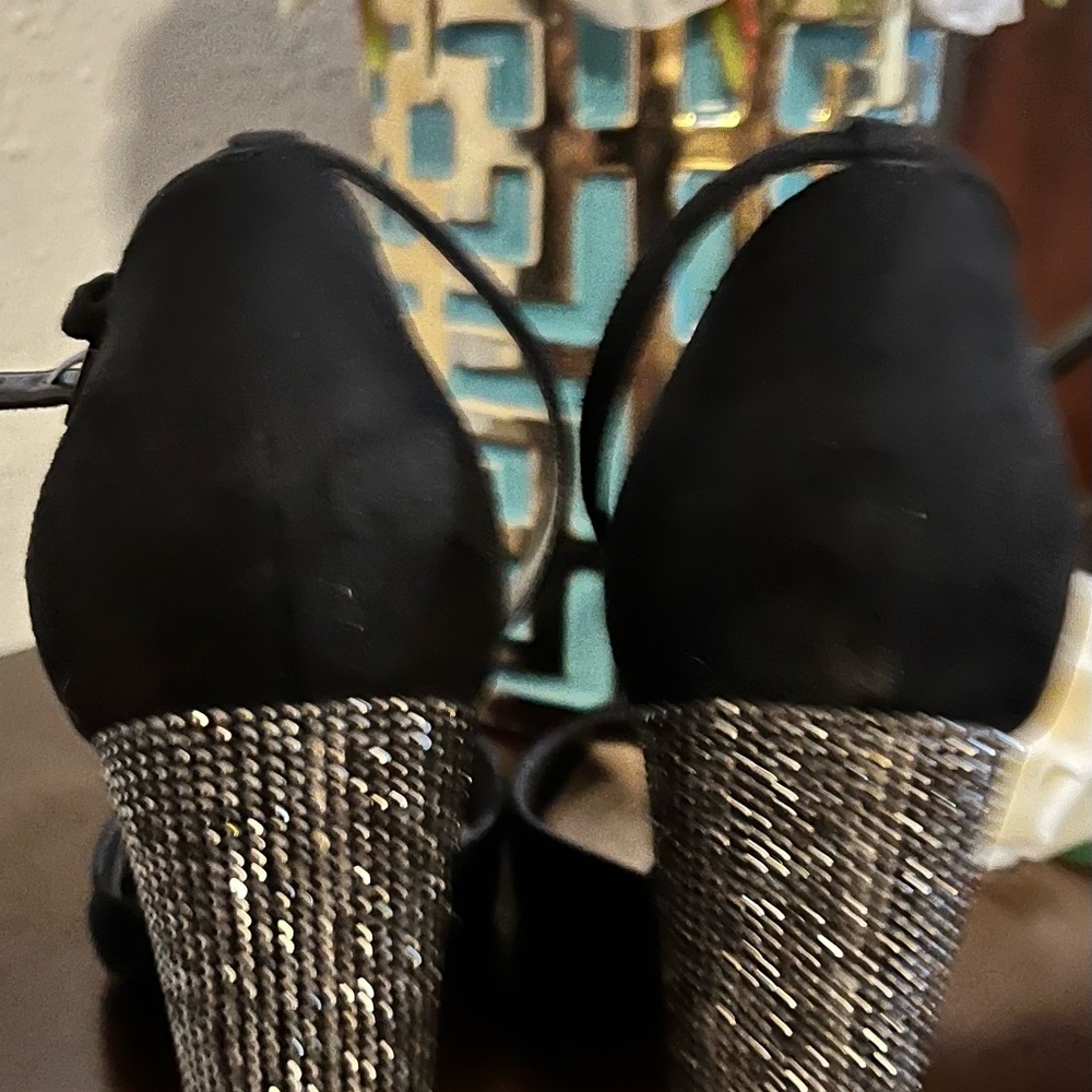 Aldo Women's Nicholes Block Heel Pumps Black Size 6 Gem